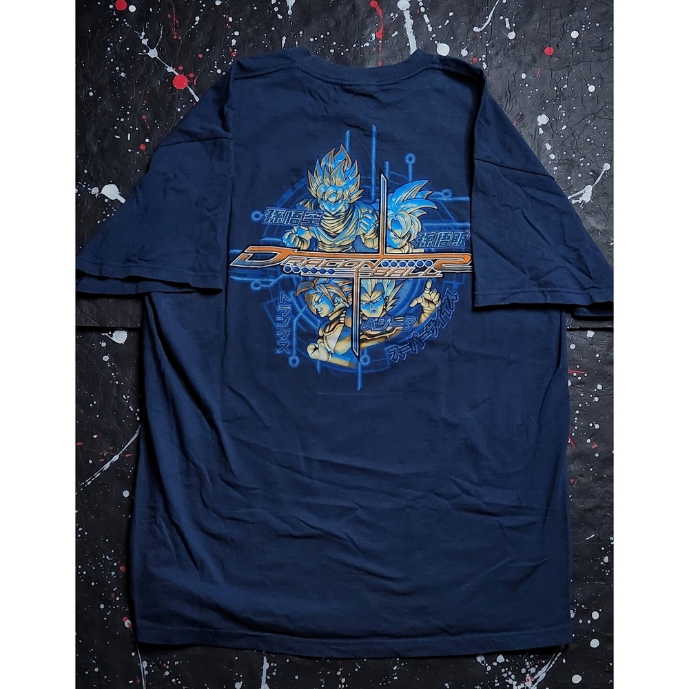 Dragon Ball Z vintage men's distressed Super Saiyan graphic promo tee size XL